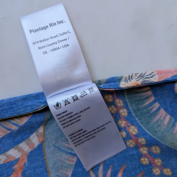 FLAWED (Side Tear) Farm Rio Macaw Party Coverup Small - Picture 9 of 11